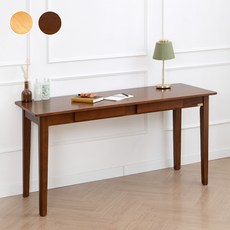 바네스데코 서랍 원목 1500 책상 데스크, 브라운, 의자 미포함