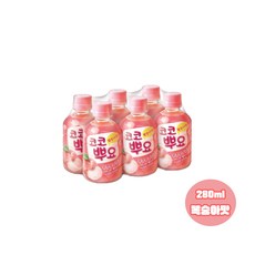 팔도 코코뿌요 복숭아맛 280ml 18개입/코코젤리/무료배송, 18개