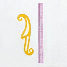 에스모드자 + 60cm 그레이딩자 방안자 프렌치커브자, 1개 1개