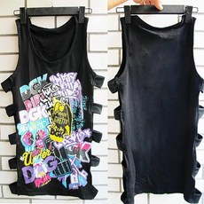 썬왕 댄스 나시 댄스의상 방송댄스 줌바댄스 힙합댄스 무대의상, 블랙