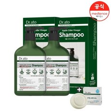 [닥터아토] 사이다 비니거 샴푸 267ml *2입 +리얼소프트 비누 1입