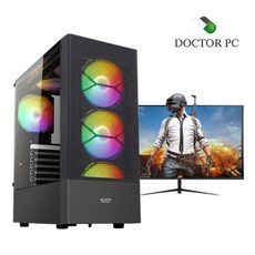 닥터PC 고성능 조립컴퓨터 게이밍 풀세트 모니터포함, 풀세트 03번, 블랙 - 5600g