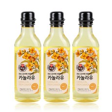 백설 카놀라유 500ml, 3개