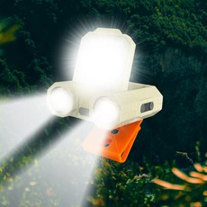 한국미디어시스템 1000루멘 LED 캡라이트 C타입 모션센서 캠핑 등산 낚시 헤드랜턴 LC-23, 혼합색상, 1개