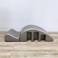 필라테스 리포머 기구 도구 척추 침대 마사지, Silver gray