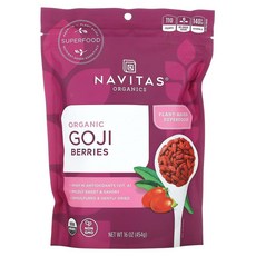 나비타스오가닉스 오가닉 고지 Goji Berries 16 454g, 16 oz