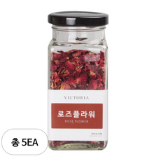 빅토리아 레드 로즈플라워 장미차, 17g, 1개입, 5개