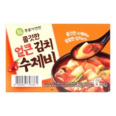 이가자연면 쫄깃한 얼큰 김치수제비 187g X 6입, 6개