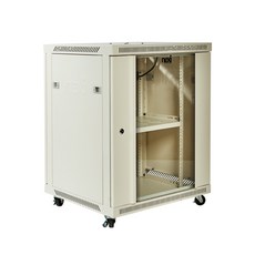 19형 허브랙 H750 W600 D500 15U 강화유리 전산실 미니 통신장비 표준케이스 CCTV어린이집 캐비넷렉 허브룸, 1개