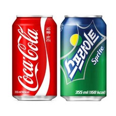 코카콜라 355ml 24개 + 스프라이트 355ml 24개, 콜라+스프라이트355ml,24(A1)