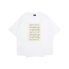 블루테일 [블루테일]AYA7TS03WT 화이트 언발란스 반팔 티셔츠