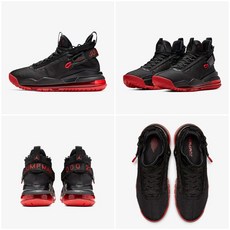 (해외상품) 나이키 100스퀘어 조던 프로토-맥스 720 브레드 BQ6623-006 Black University Red Jordan Proto-Max 720