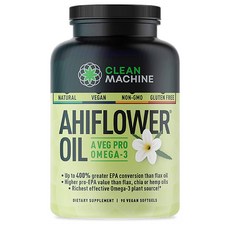 CLEAN MACHINE Clean Machine Ahiflower Oil 아히플라워 오일 오메가3 90소프트젤, 1세트, 이미지참조