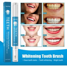 Jaysuing 휴대용 치아미백펜 구강 청결 아름다운 하얀 치아 클리너 누런때 제거제 제거젤 5ml 3P, 3개