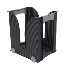 신문 보관함 도서 일본 매거진 보관랙 책 잡지 이동형 선반 정리함 홀더, 블랙