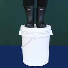 10~35리터 세차바스켓 PP버켓 플라스틱원형통 페일통 바케스 메탈핸들, 10L, 1개, 10L