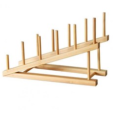 주방 접시 배수구 보관 랙 대나무 사선 미끄럼 방지 플레이트 냄, 1.Wooden Color, 1개