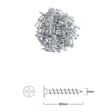 30mm 대량 접시머리 십자 나사못 2000p 학교 우드용 셀프인테리어 목공 DIY