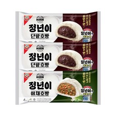 정년이 기린호빵 팥호빵(4입) X2봉 + 야채호빵(4입) X1봉, 1.104kg, 3개