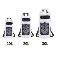 디오르칸 스트링 매쉬 포켓 드라이백 방수가방, 10L, 화이트