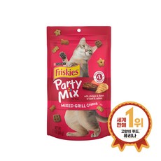 퓨리나 프리스키 파티믹스 고양이 간식 60g, 믹스그릴, 10개