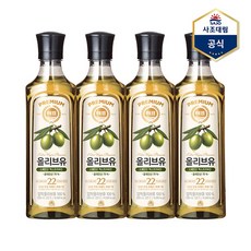 사조 대림 해표 올리브유 500ml X 4병 식용유, 4개