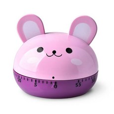 재미 있은 타이머 크리 에이 티브 귀여운 동물 기계식 60 분 주방 요리 어린이 학습 홈 아이를위한 새해 선, 1개, 06 rabbit