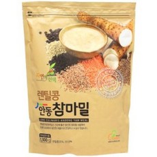엔초이스 렌틸콩 안동참마밀 1.3kg 어린이 노인 건강한 실속 죽가루, 4개