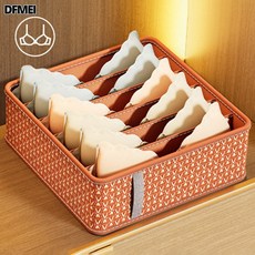 DFMEI 속옷수납함 양말팬티브라 쓰리인원 정리 서랍형 수납, 마름모와인—6칸내의, 1개