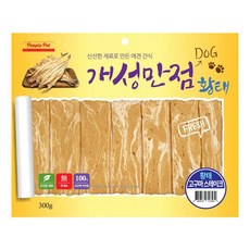 A/JS-김 (眞) 강아지 Z오G리F PBB932 ♧ 강아지육포 개성만점 황태고구마 스테이크 300g, 도매허브 1