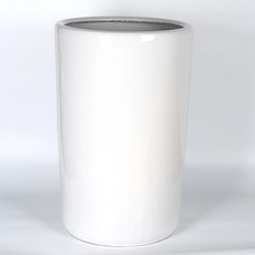 순둥이네화분 세라믹 높은 원통 대형화분 2종/홈가드닝/인테리어, 높은 원통 흰색 중 화분만