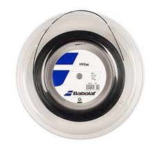 Babolat RPM 블라스트 (16-1.30mm) 테니스 끈 스트립 선 1/2 하프 릴 (블랙)