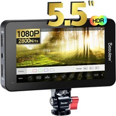모니터 DesviewR6 R7II 2800nits 카메라 필드 5.5 인치 터치 스크린 풀 HD 1920x1080 IPS 4K HDMI DSLR HDR 3D LUT, R6, 1개