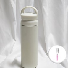 무드로그 대용량 진공 보온 보냉 500ml 텀블러 세척솔 세트, 아이보리(500ml), 1개