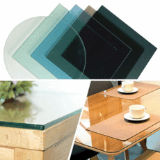 유리키스 강화유리 두께 8T(8mm) 식탁 책상 테이블 화장대 유리 안전필름, 투명