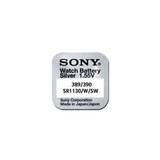 소니 Sony 시계건전지 389 SR1130SW 배터리 소니정품, 1개