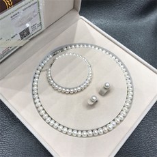 진주목걸이귀걸이세트