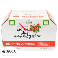 평화식품 유기농 헛개 진액 헛개즙, 390개, 110ml