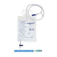 이노 유린백 2000ml 일회용 소변백 소변 유량계, 1개