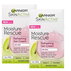 Garnier Skinactive Moisture Rescue Refreshing Gel Cream 가르니에 모이스춰 레스큐 젤 크림 50g 2개, 1개