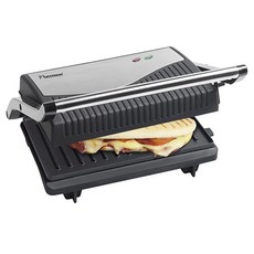23.99 APG150 샌드위치 메이커 컨택트 그릴 750W Hinged Sandwich Panini Contact Grill Black