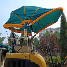 미니굴삭기 덮개 방수 크레인 방풍 바람막이 지붕 중장비 카바, 1개, 6. 4단 접이식 밀폐형 밀리터리 90cm