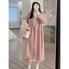 ANYOU 여성 겨울 가을 트렌치코트 캐주얼 롱코트 빅사이즈 루즈핏 클래식루즈핏 바람막이 코트 CL145632