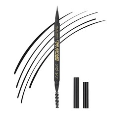 L.A. GIRL 걸 Brow Ink 마이크로 브러시 디테일러 펜 소프트 블랙 GBP347 226323, Soft Black