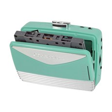 스튜드베이커 워크맨 마이마이 휴대용 레트로 미니 카세트 테이프 플레이어 Teal, 기본