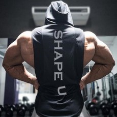 남자여름후드조끼