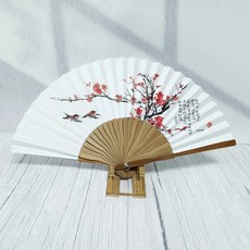 한국민예 전통부채 모음 대나무부채 한지부채 외국인선물 한국기념품, 04오죽선 매화, 1개
