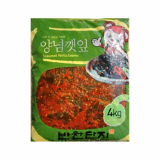 반찬단지 깻잎무침 1박스(4kg x 4개), 16kg, 28박스
