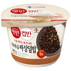 CJ제일제당 햇반 컵반 직화볶음 짜장덮밥, 280g, 2개