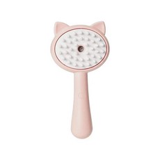 날림 방지 털 고양이 스팀 브러시 전기 만화 애완 동물 털제거빗 그루밍, 1개
